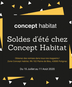 Soldes d'été Concept Habitat